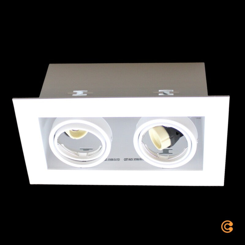 Arcchio Taneja Einbauleuchte zweiflammig weiß Deckenlampe Deckenleuchte Lampe - 4251911708127