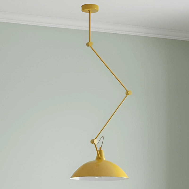 Hängeleuchte Melos LED Pendelleuchte dimmbar Metall gelb 95cm Höhe Ø36cm - 5904798662400