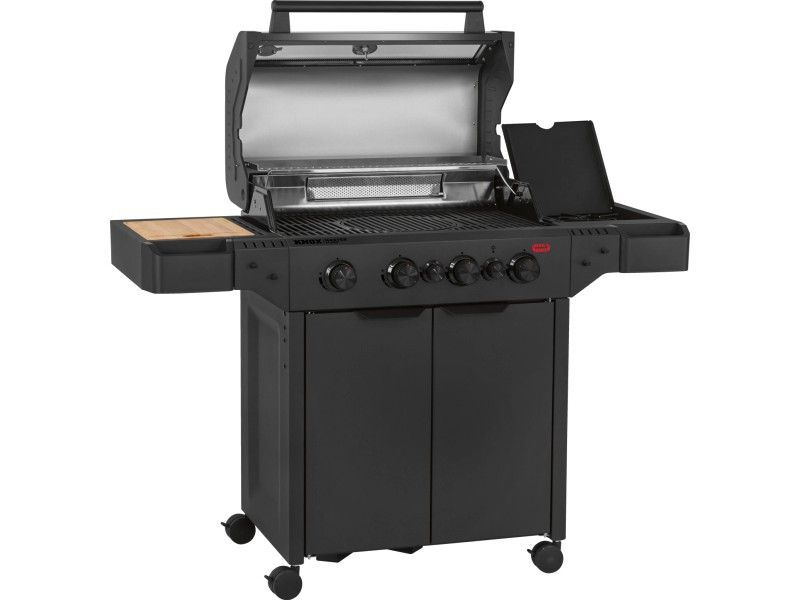 Jamestown Gasgrill KNOX Master Class 4-Brenner Gusseisen schwarz mit Abdeckhaube - 4007873299438