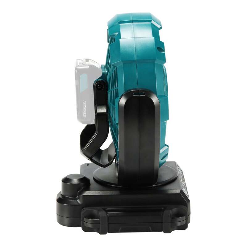 Makita Akku-Lüfter Standventilator mit Oszillation 3 Stufen Kunststoff türkis - 0088381865005