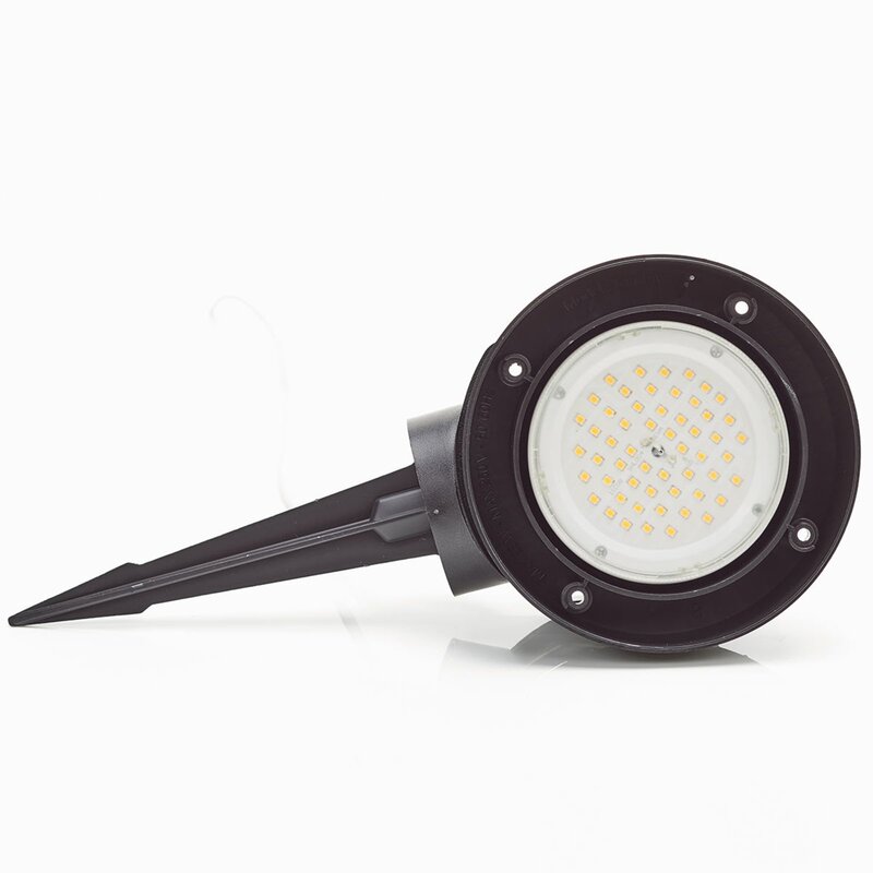 Fumagalli Spießstrahler Tommy Sockelleuchte Lampe rund schwarz 1-flammig 10W CCT - 8031874223693