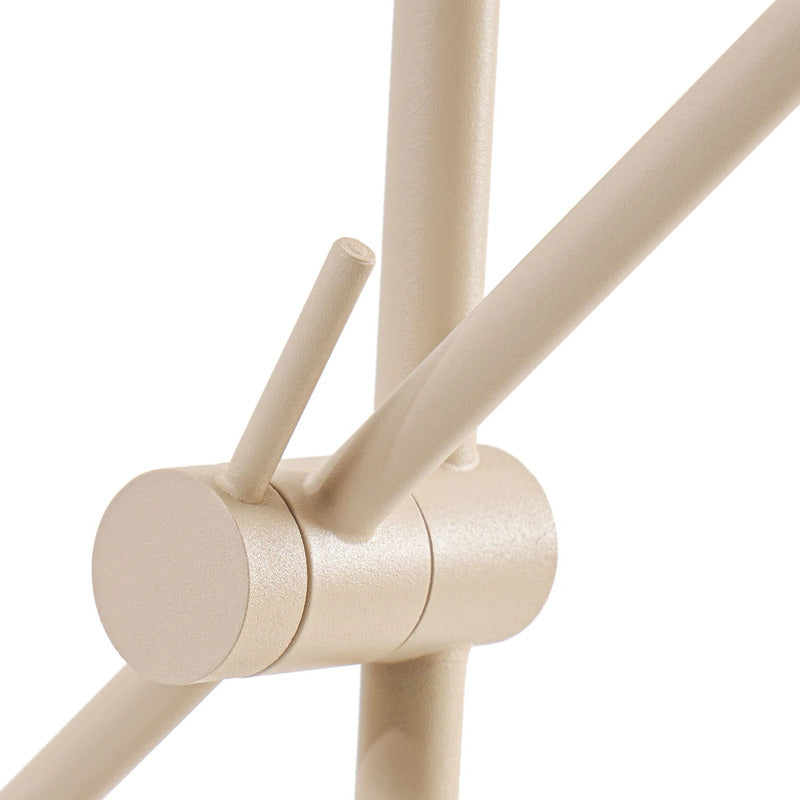 Lindby Stehleuchte Vilo LED Lampe beweglich 153cm beige Metall für Wohnräume - 10045675