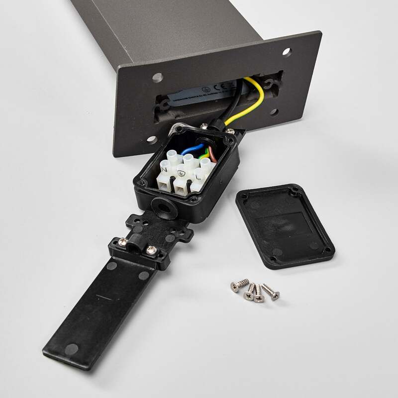 Lucande Wegeleuchte Gartenleuchte Timm LED Pollerleuchte anthrazit 100cm IP54 - 6291106557206