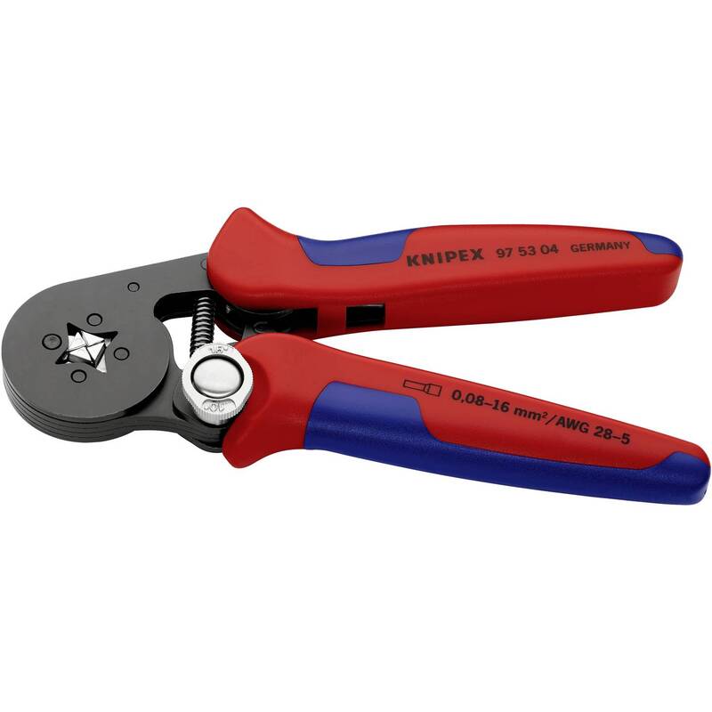 Knipex 97 53 04 Selbsteinstellende Crimpzange Aderendhülsen 0.08 bis 16 mm² - 4003773028017