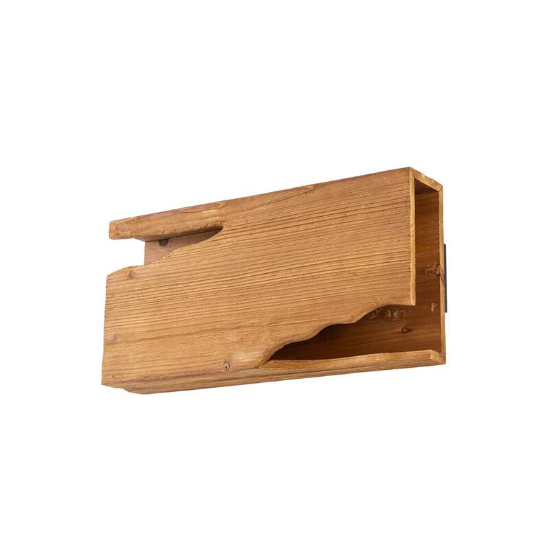 Lucande Wandleuchte Tarry LED Wandlampe Holz 2-flammig dimmbar 45cm braun - 4255830906244