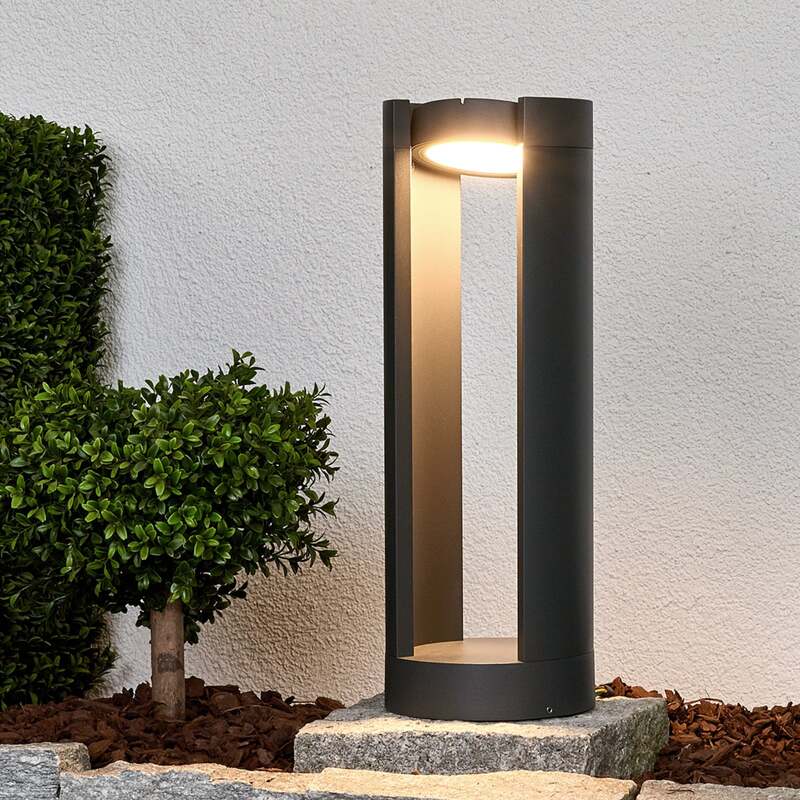 Lucande Gartenleuchte Sockelleuchte Dylen LED Außenlampe graphit 50cm IP65 15W - 4251096509236
