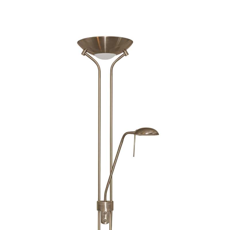 Searchlight Stehleuchte dimmbar JERIK altmessing Lampe Leuchte 180cm 5,3kg - 5013874315496