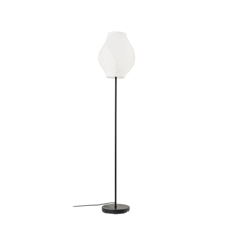 Lucande Stehleuchte Stehlampe Tovina Textil weiß Höhe 165 cm Wohnzimmerlampe - 4255830901133