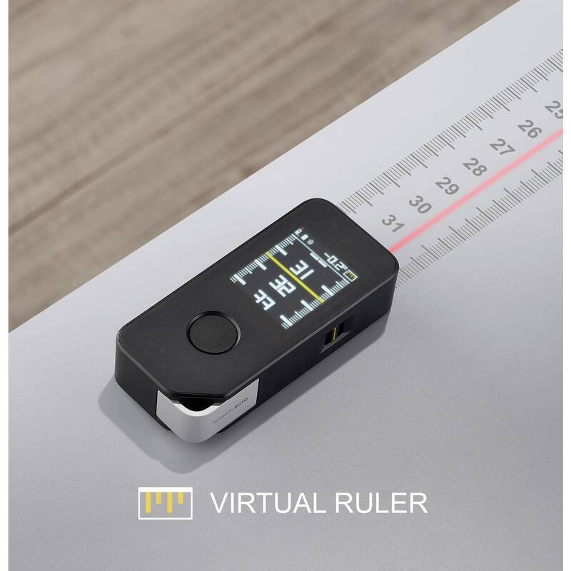 HOTO PRO Laser-Entfernungsmesser Distanzmesser Bluetooth 50 m Entfernung Gerät - 6974370800802