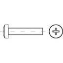TOOLCRAFT 145991 Linsenschrauben M8 90 mm Kreuzschlitz Phillips DIN 7985 Stahl - 4053199262687