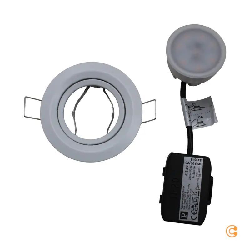 Paulmann Einbauleuchte Strahler Set Coin Rund Weiß LED Nova 2700 K 6 W 4er Set - 4000870413074