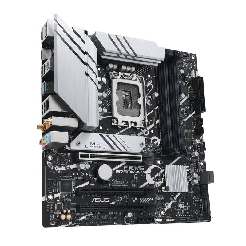Asus Mainboard Micro-ATX PRIME B760M-A WIFI LGA 1700 Intel B760 128GB DDR5 - 4711387131435