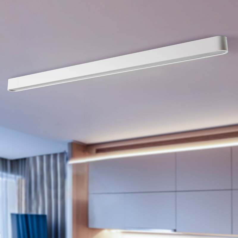 Nowodvorski-Lighting Deckenleuchte Soft LED Lampe Leuchte warmweiß 125x6cm weiß - 5903139753692