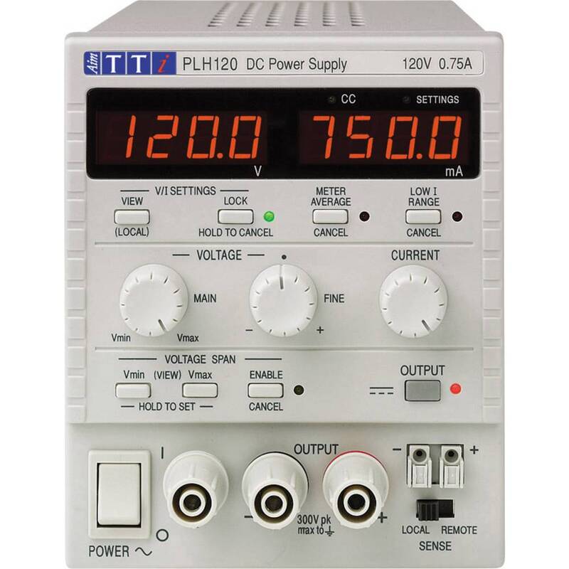 Aim TTi Labornetzgerät PLH120 einstellbar 0-120V 0-0.75A 90W 1 Ausgang Polklemme - 4016139066004