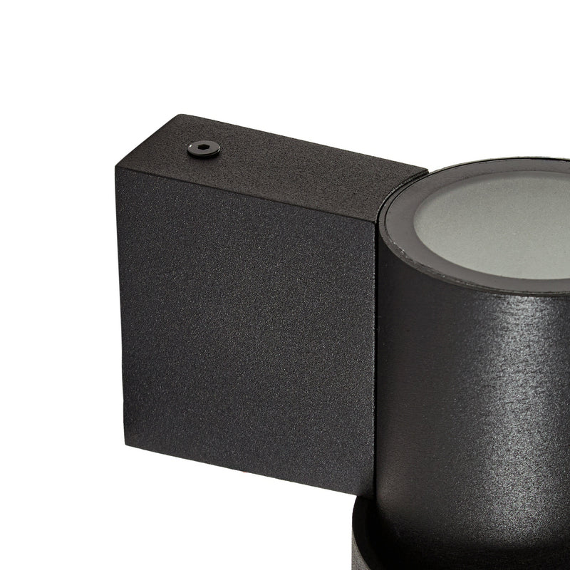 Lucande Außenwandleuchte Elune LED Wandleuchte schwarz matt 400 Lumen IP44 - 4255830907555