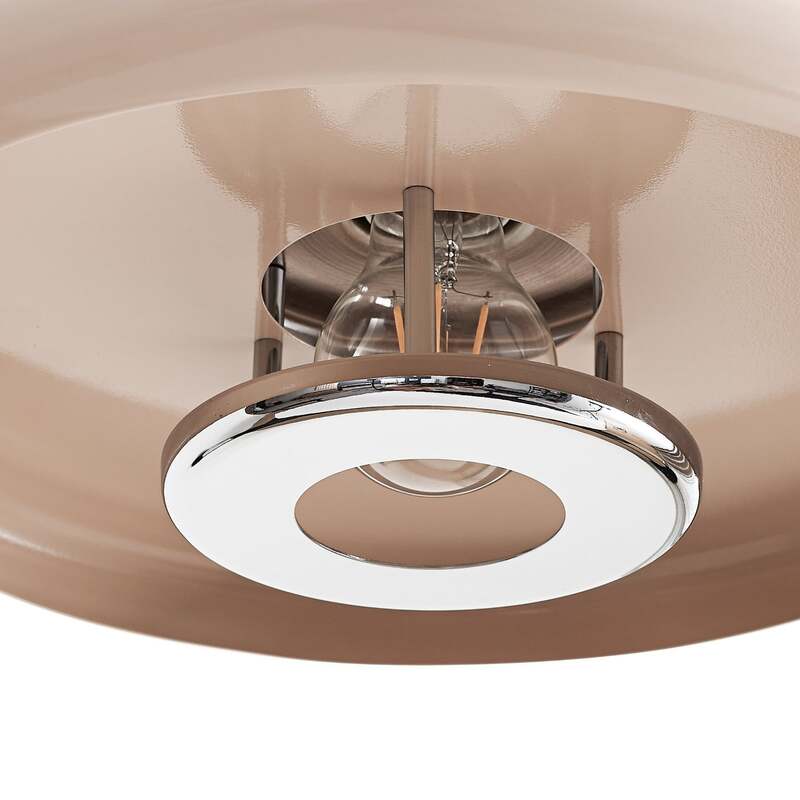 Lindby Hängeleuchte Branford LED Pendelleuchte Lampe dimmbar beige Ø35cm 80cm - 4255830903441