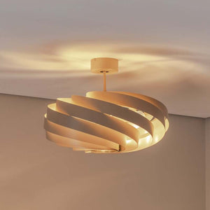 B-Ware Euluna Deckenleuchte Vento LED Lampe dimmbar beige Ø60cm 4-flammig Metall 40cm