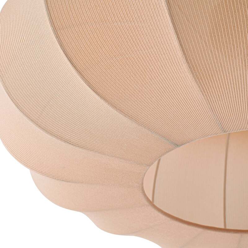 Lindby Deckenleuchte Helin Hängeleuchte Pendelleuchte beige Textil 3xE27 Ø 60 cm - 4255830905094