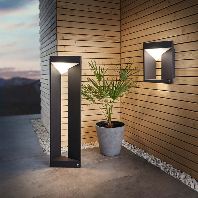 Eglo Wegeleuchte Nembro LED Gartenlampe Außenleuchte schwarz 80 cm IP54 10 W - 9002759987510
