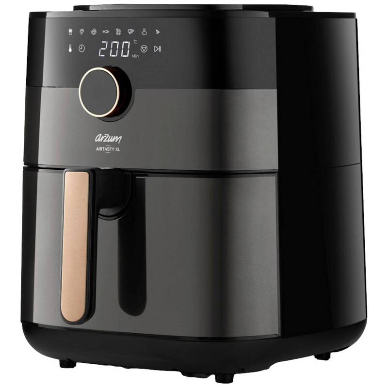 Arzum Heißluftfritteuse 6l Airfryer Fritteuse Timerfunktion Kupfer Schwarz 1750W - 8693184915943