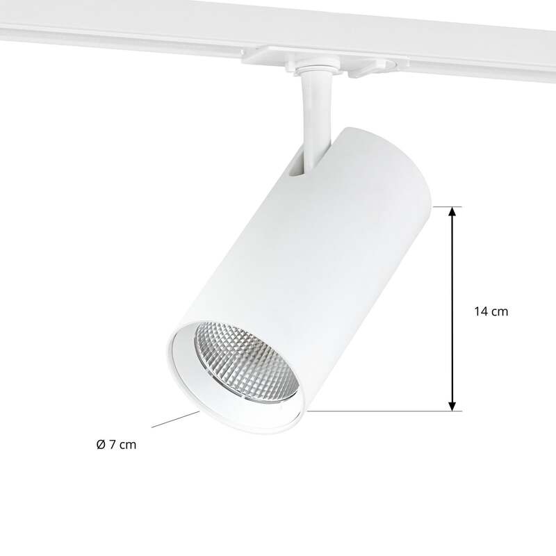 Lindby LED Schienen Spot Linaro dimmbar Aluminium CCT 3000K bis 5700K weiß Ø7cm - 4255830906091