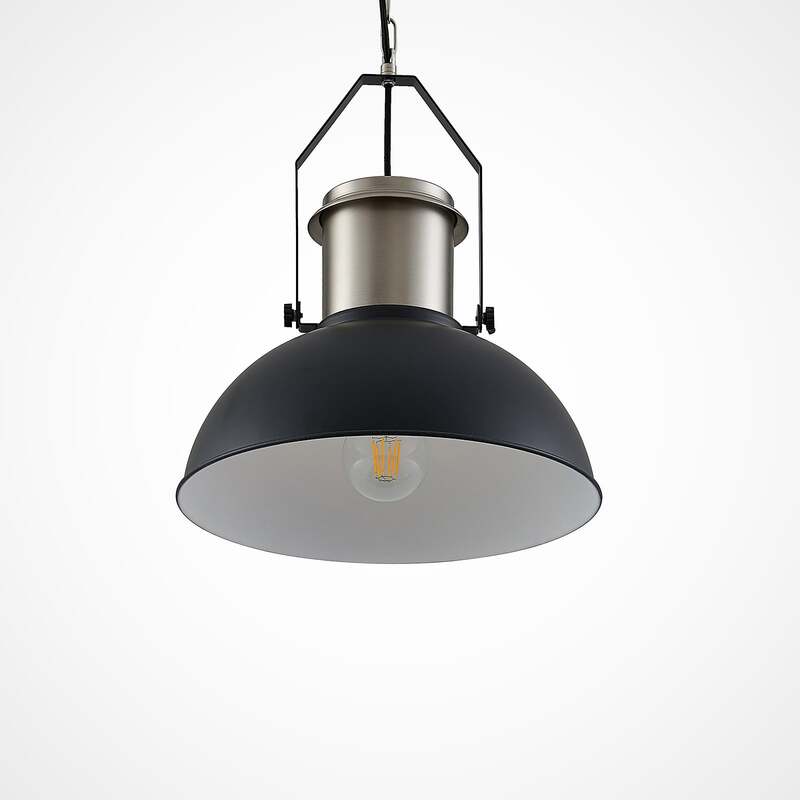 Lindby Freitjof Hängeleuchte Hängeleuchte Lampe Leuchte IP20 schwarz/nickel m200 - 4251096585810