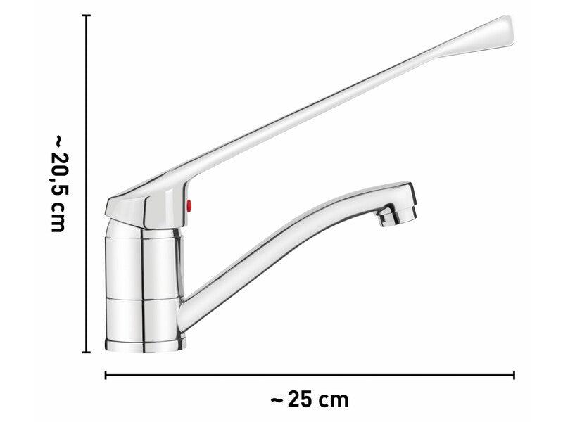 baliv Waschtischarmatur WT-230 Einhebelmischer Chrom Armatur 900g 20,4cm hoch - 4007874157546