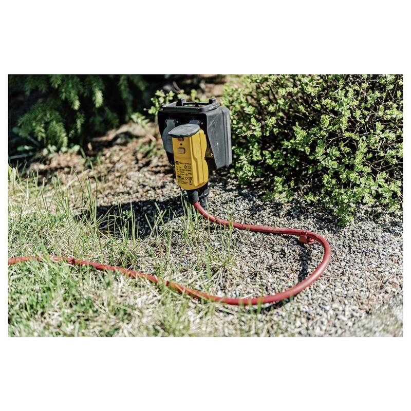 Brennenstuhl Personenschutz-Zwischenstecker PRCD 230V IP55 Gelb 16A 4-polig - 4007123641147