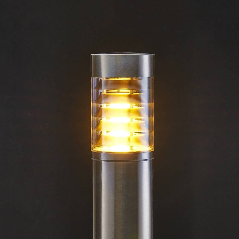 Lindby Wegeleuchte Enja LED Gartenleuchte Pollerleuchte dimmbar Edelstahl IP44 - 6291105706773