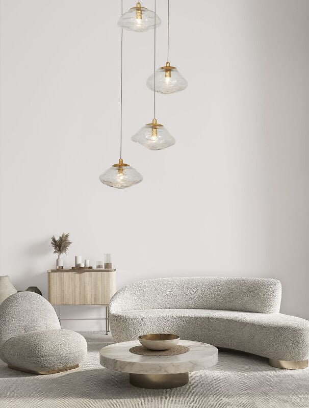 Nova Luce Pendelleuchte Hängeleuchte KING G9 LED 5-fach Gold SIEHE TEXT/FOTO - 5212017432544