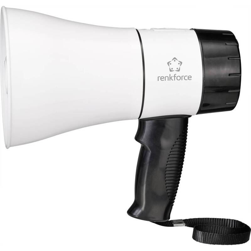 Renkforce RF-MP-200 Megaphon Sprachverstärker Aufnahmefunktion mit Haltegurt - 4064161174211