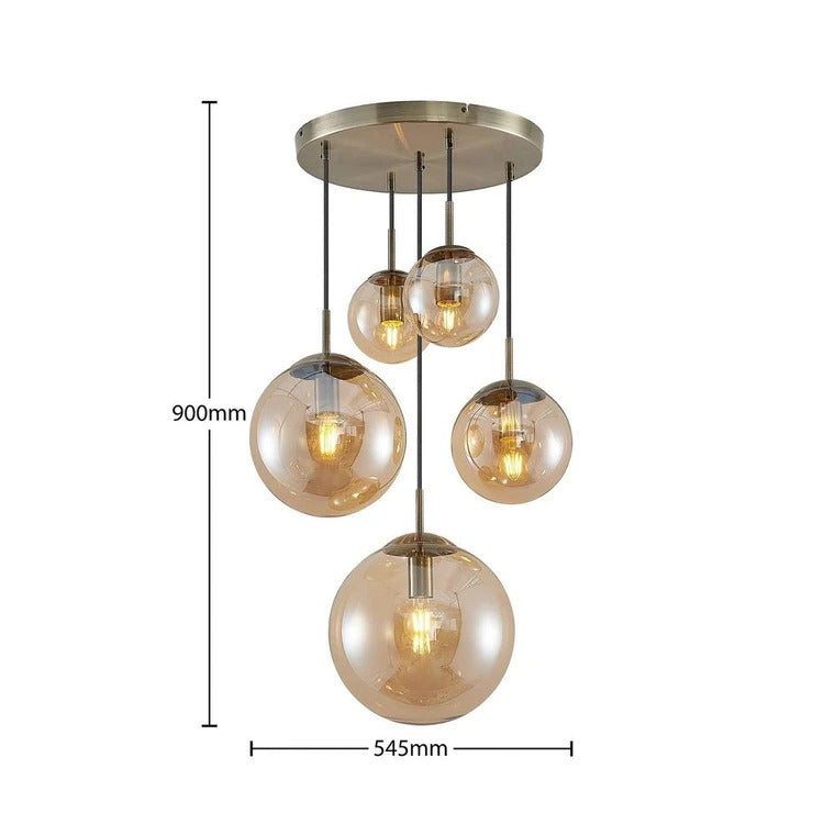 Lindby Teeja Hängeleuchte Deckenlampe Deckenlampe Lampe Pendelleuchte Leuchte - 4251911746082