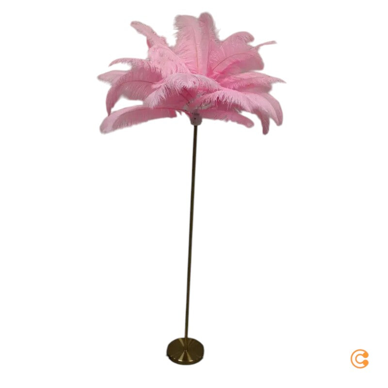 KARE Feather Palm Stehleuchte Stehlampe Standleuchte Leuchte E27 mit Federn p801 - 4025621537489