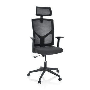 B-Ware hjh OFFICE Bürostuhl Drehstuhl BRETON B schwarz Schreibtisch Netzstoff