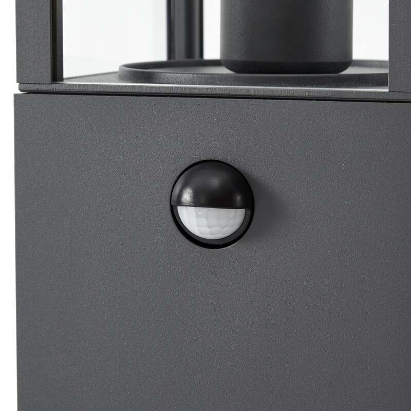 Lindby Wegeleuchte Peldar LED Gartenleuchte anthrazit 80cm mit Sensor IP44 - 4255830907234
