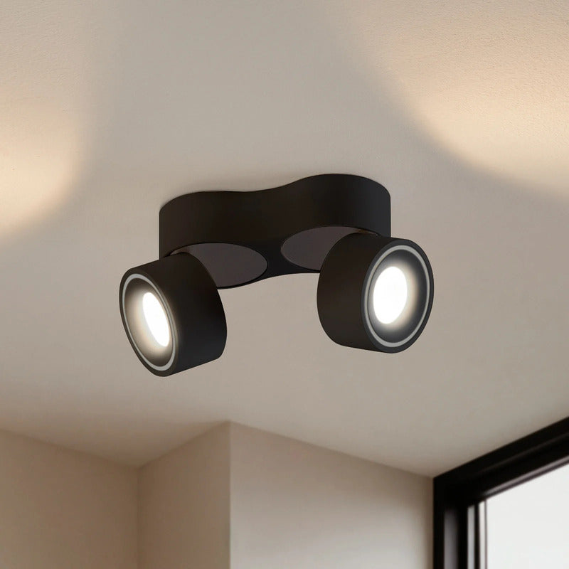 Arcchio Deckenstrahler Rotari LED dimmbar 2-flg schwarz Aluminium 1960lm 3000K - 4251911785470