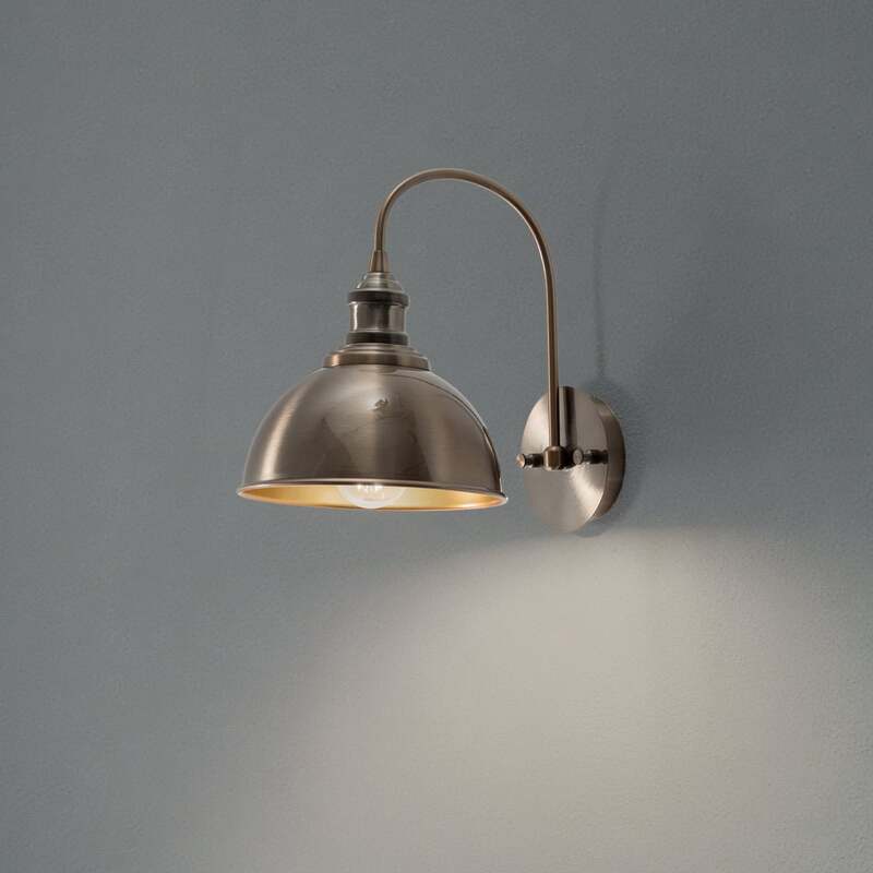 Opviq Wandleuchte Saglam altmessing 36 cm dimmbar Metall für Innenräume - 8684283492367