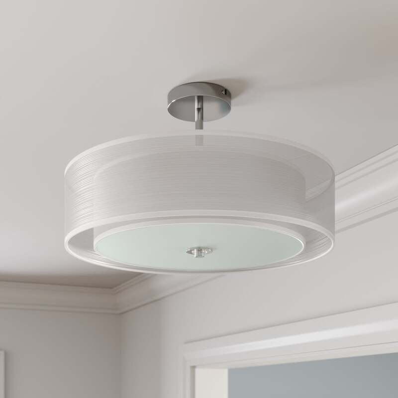 Lindby Deckenleuchte Pikka LED Lampe Leuchte dimmbar weiß Ø50cm 3-flammig - 6291106558555