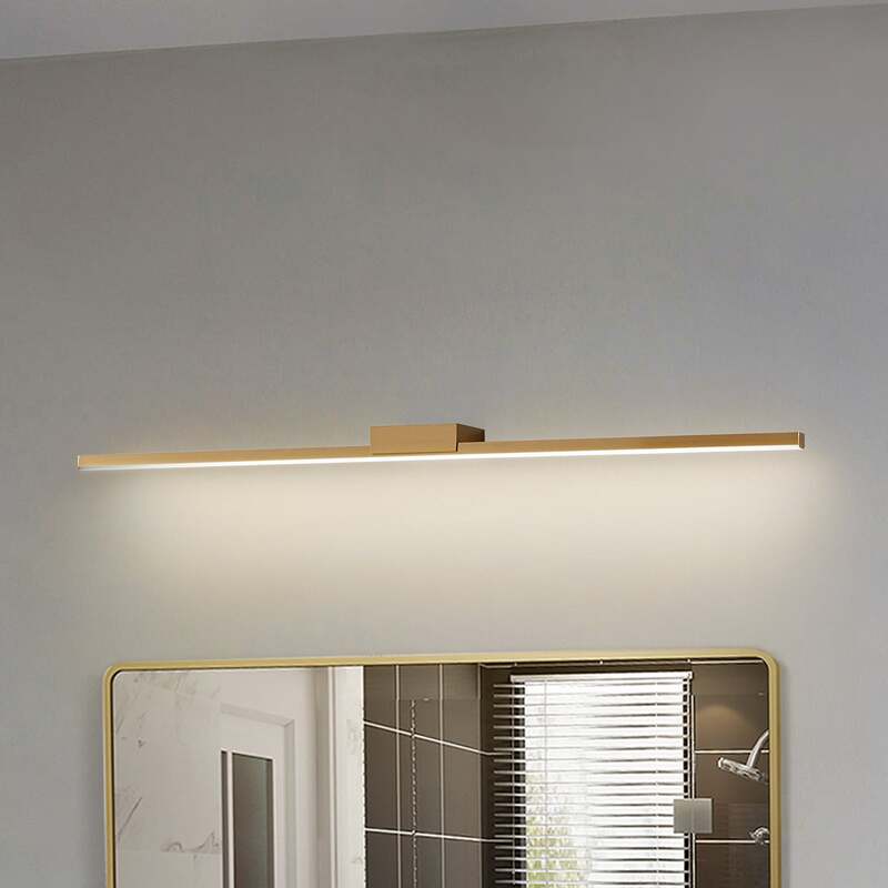 Lucande Spiegellampe Spiegelbeleuchtung LED Badleuchte Kivana kupfer Schalter IP - 4251911776423