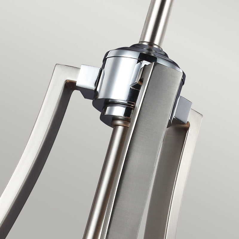 FEISS Hängeleuchte Pendelleuchte Prospect Park nickel chrom Stahl Glas E27 LED - 5024005284512