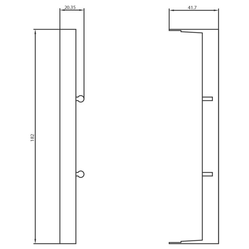 Siemens Seitenmodul Erweiterung Modul Sammelschienensystem 182mm×13,5mm 4 Stück - 4011209285132