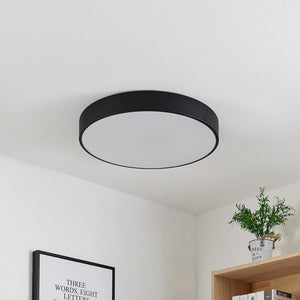 B-Ware Lindby Simera LED-Deckenlampe Deckenlampe Lampe Leuchte 27 W Ø 50 cm schwarz