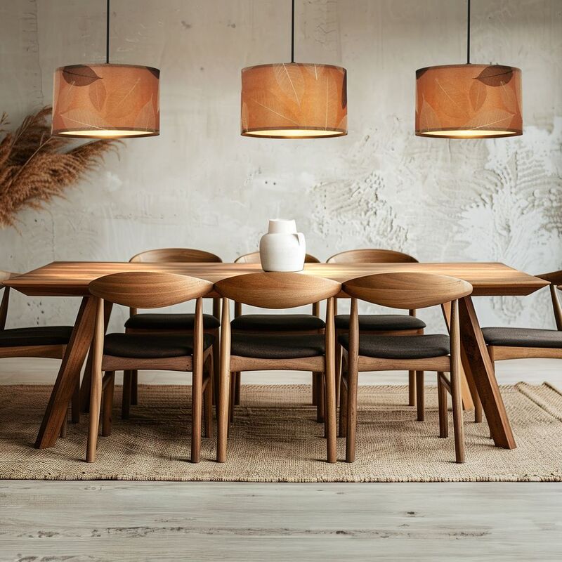 Briloner Pendelleuchte Hängeleuchte Mata LED 3-flammig Blätterdekor Boho-Stil - 4002707463276