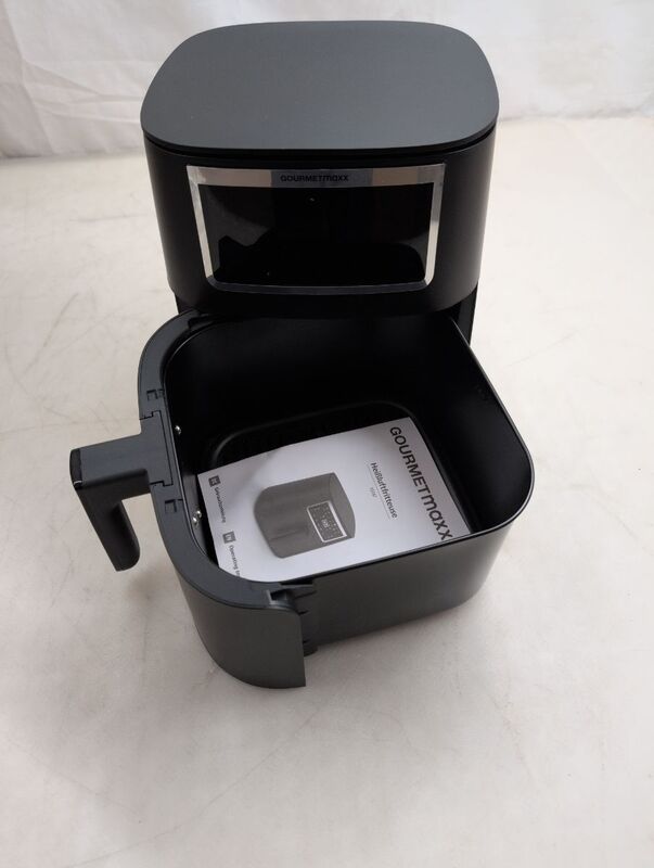 GOURMETmaxx Heißluftfritteuse Fritteuse Airfryer Schwarz LED Touchdisplay Grill - 4067522073918