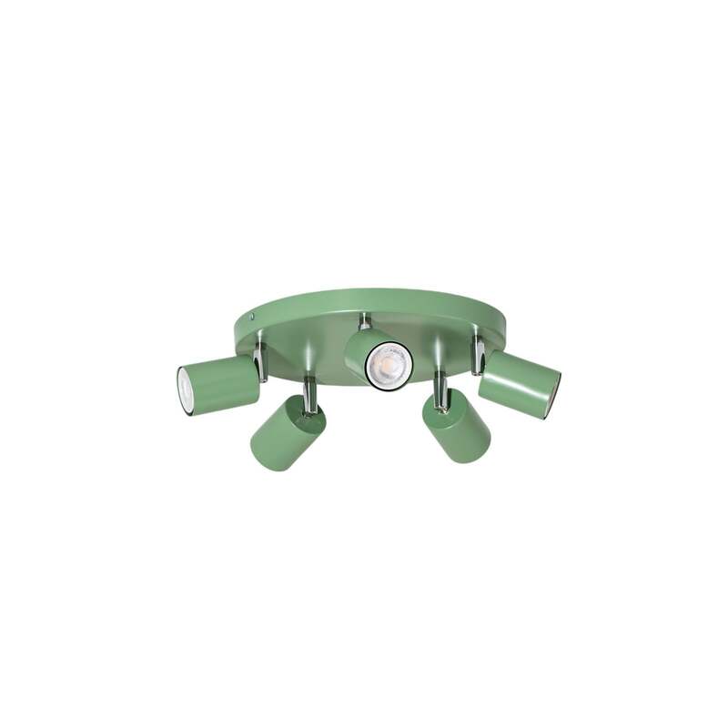 Deckenstrahler Fun Strahler Lampe hellgrün Stahl Ø 30 cm verstellbar GU10 LED - 5907565992748