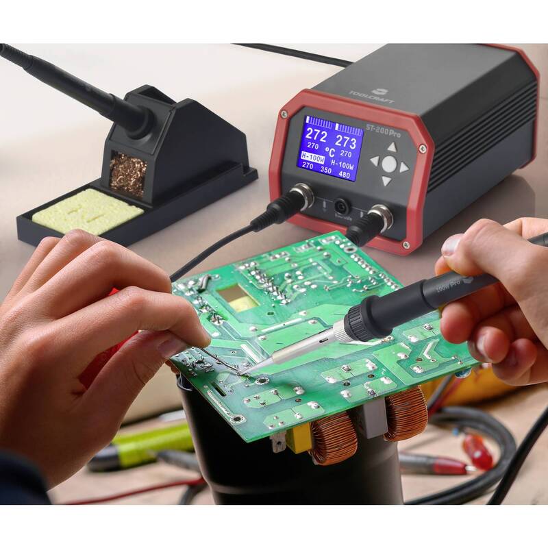 TOOLCRAFT ST-200 Pro Lötstation 230 W Löt Station Elektrogerät Elektronik - 4064161023069