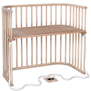 B-Ware Babybay Beistellbett Boxspring XXL natur antibakteriell stufenlos verstellbar