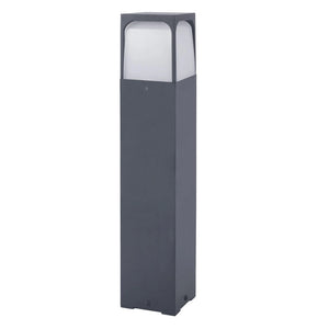 B-Ware Forlight Wegelampe Gartenleuchte Veta schwarz Aluminium Außenlampe 80 cm E27 LED