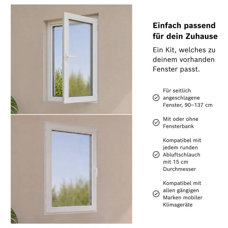 Fensterkit Fensterdichtungsset Fensterabdichtung optimale Isolierung Klimageräte - 4069143455395