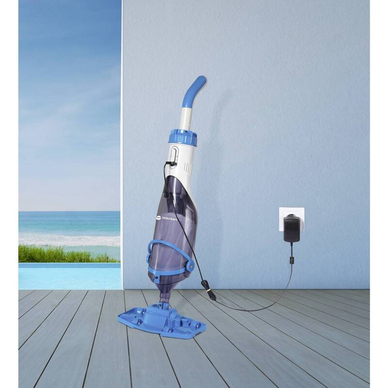 Toolcraft Pool-Sauger Schwimmbadpumpe 40W IPX8 90x29cm 135mm 2kg Pool-Reinigung - 4064161487946